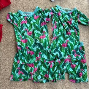 Little Sleepies Tropical Flamingo Pajama Set
